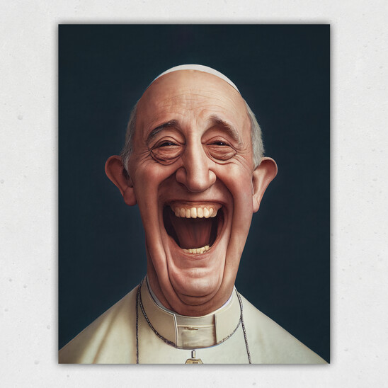 Happy Pope Print