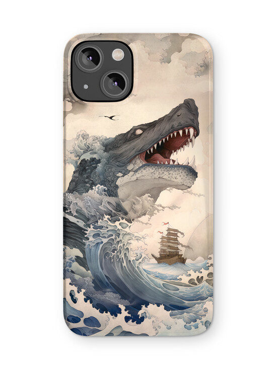 The Great Wave of Godzilla iPhone Case