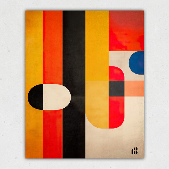 Bauhaus Pattern 18 Print