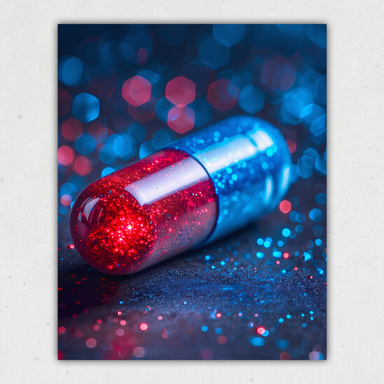 Red/Blue Pill Print