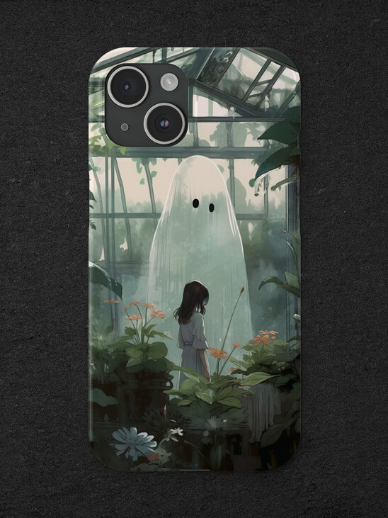 The Case of the Curious Ghost in the Greenhouse iPhone Case