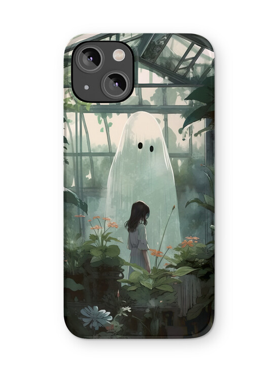 The Case of the Curious Ghost in the Greenhouse iPhone Case