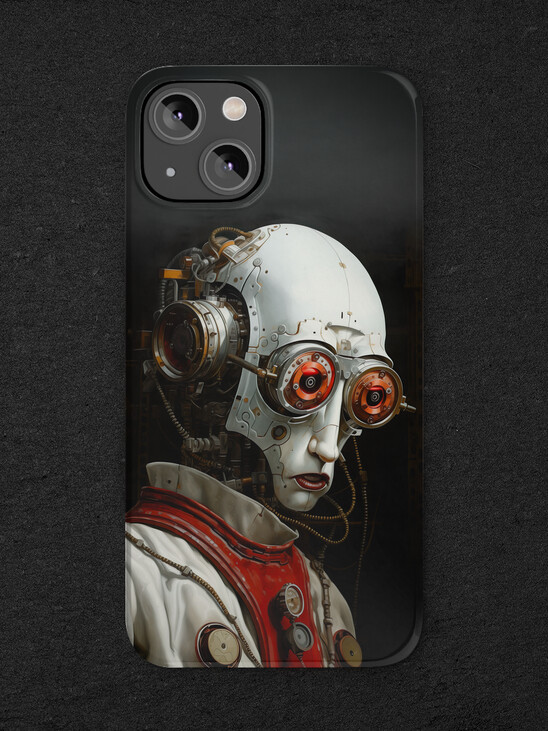 Woodytron Neurobot iPhone Case