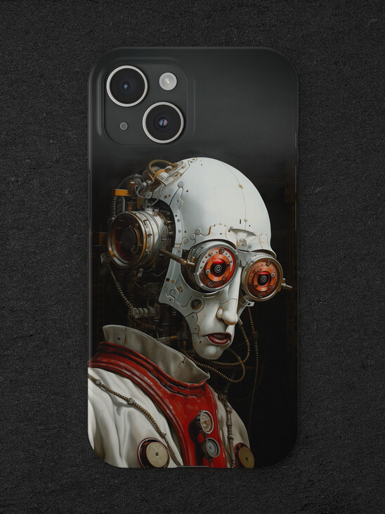 Woodytron Neurobot iPhone Case