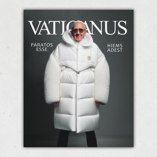Pope Francis / Winter is Here Print