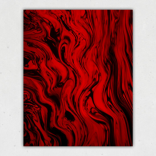 Red Liquid Print