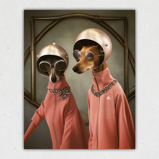 Space Dogs Print
