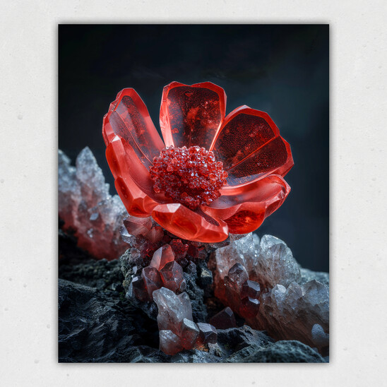 Crystal Flower Print
