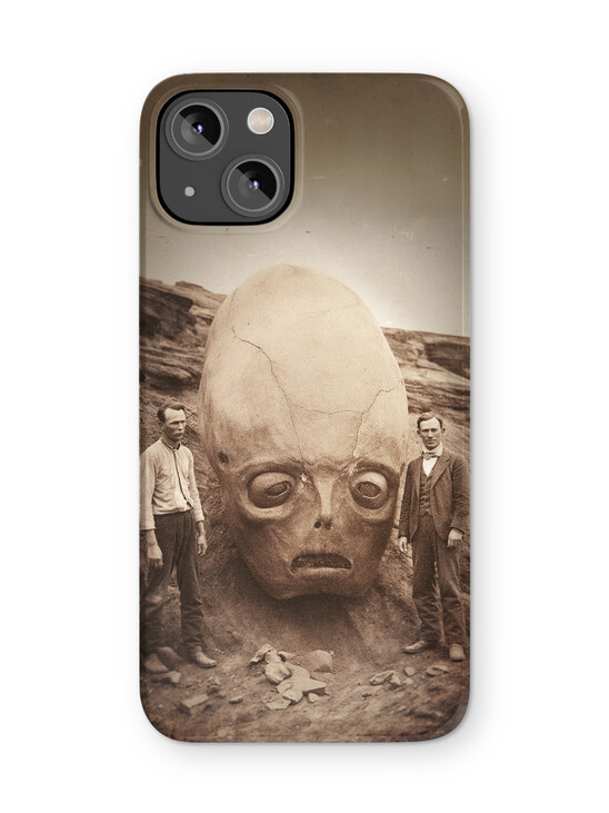 Dooley Bros With Giant Alien Head iPhone Case