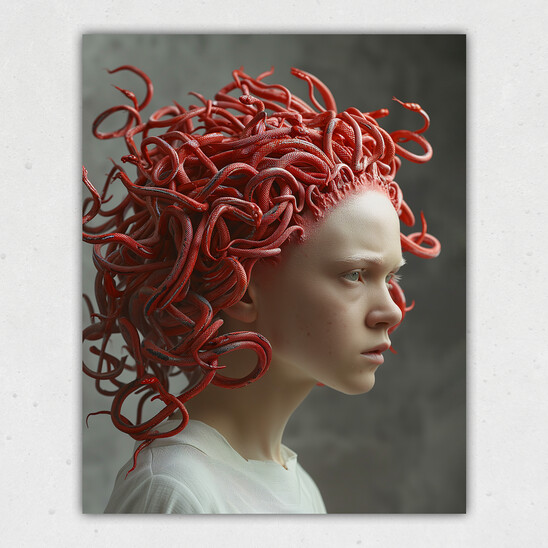 Albino Medusa Print