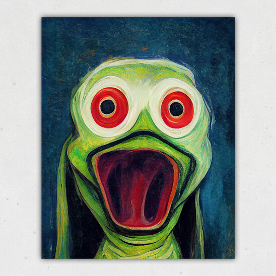 Kermit the Frog's Nightmare Print
