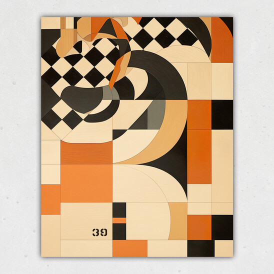 Check Pattern 39: Vintage Racing Print