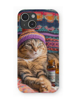 Cats in Hats: Doctor Pill (Holisticat) iPhone Case
