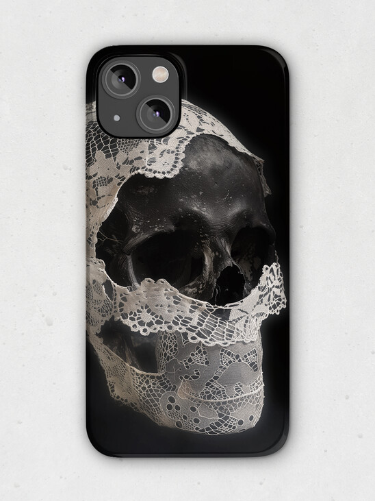 Queen of Lace Skull iPhone Case