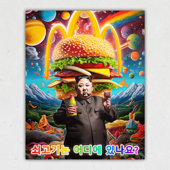 North Korean Propaganda: Where's the Beef Print